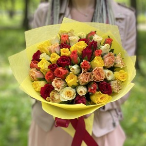 51 мини роза яркий микс 51 мини роза яркий микс