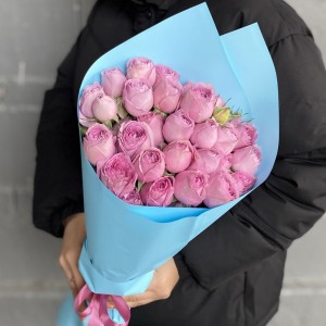 7 кустовых пионовидных роз Лавэндер Лейс 7 кустовых пионовидных роз Лавэндер Лейс
