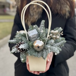 Новогодняя композиция Морозная фантазия Новогодняя композиция Морозная фантазия