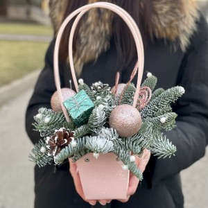 Новогодняя композиция Жемчуг на ветках Новогодняя композиция Жемчуг на ветках
