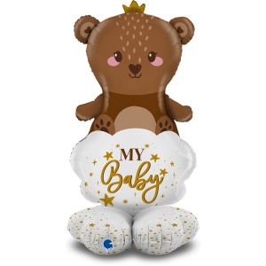 Шар Фигура на подставке Медвежонок для малыша Шар Фигура на подставке Медвежонок для малыша