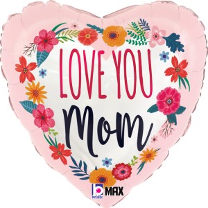 Шар сердце Love you Mom Шар сердце Love you Mom
