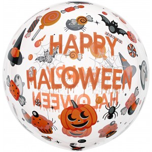 Шар круг  Deco Bubble, Веселый Хэллоуин Прозрачный Шар круг  Deco Bubble, Веселый Хэллоуин Прозрачный