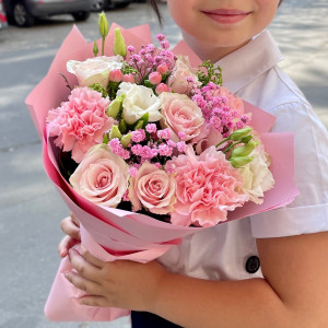 Розовый букет Карамелька
