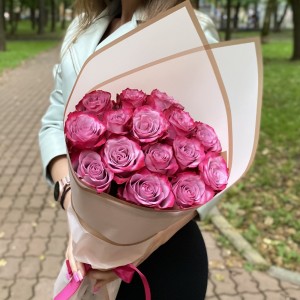 15 роз Дип Перпл 50 см 15 роз Дип Перпл 50 см