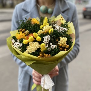 Букет из сухоцветов желтый Букет из сухоцветов желтый