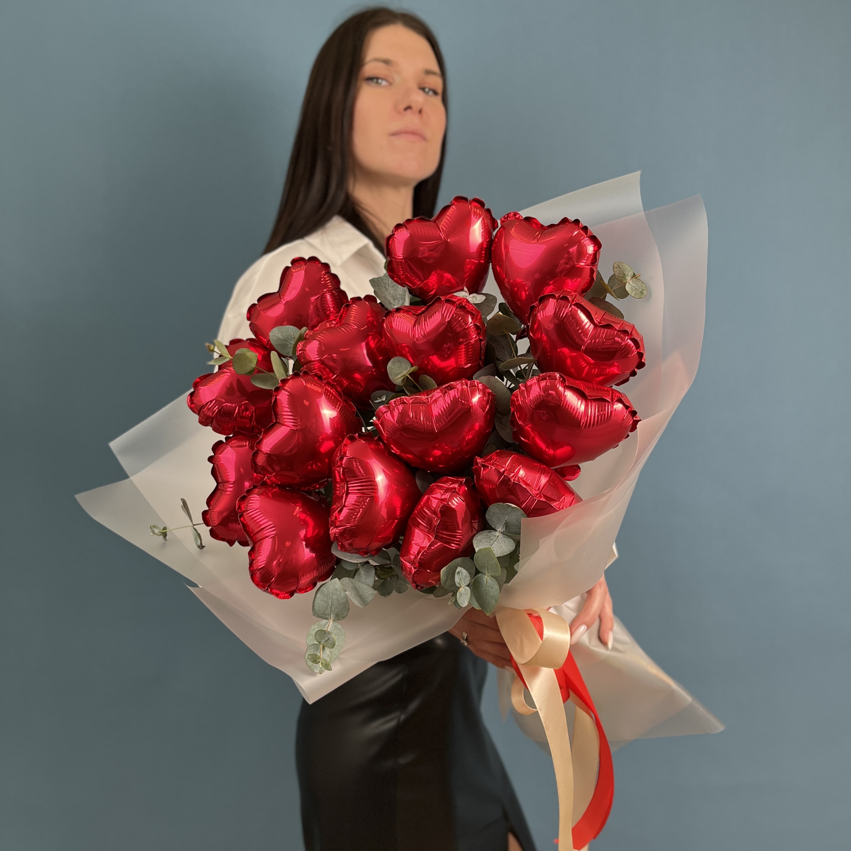 Букет сердце из Шаров