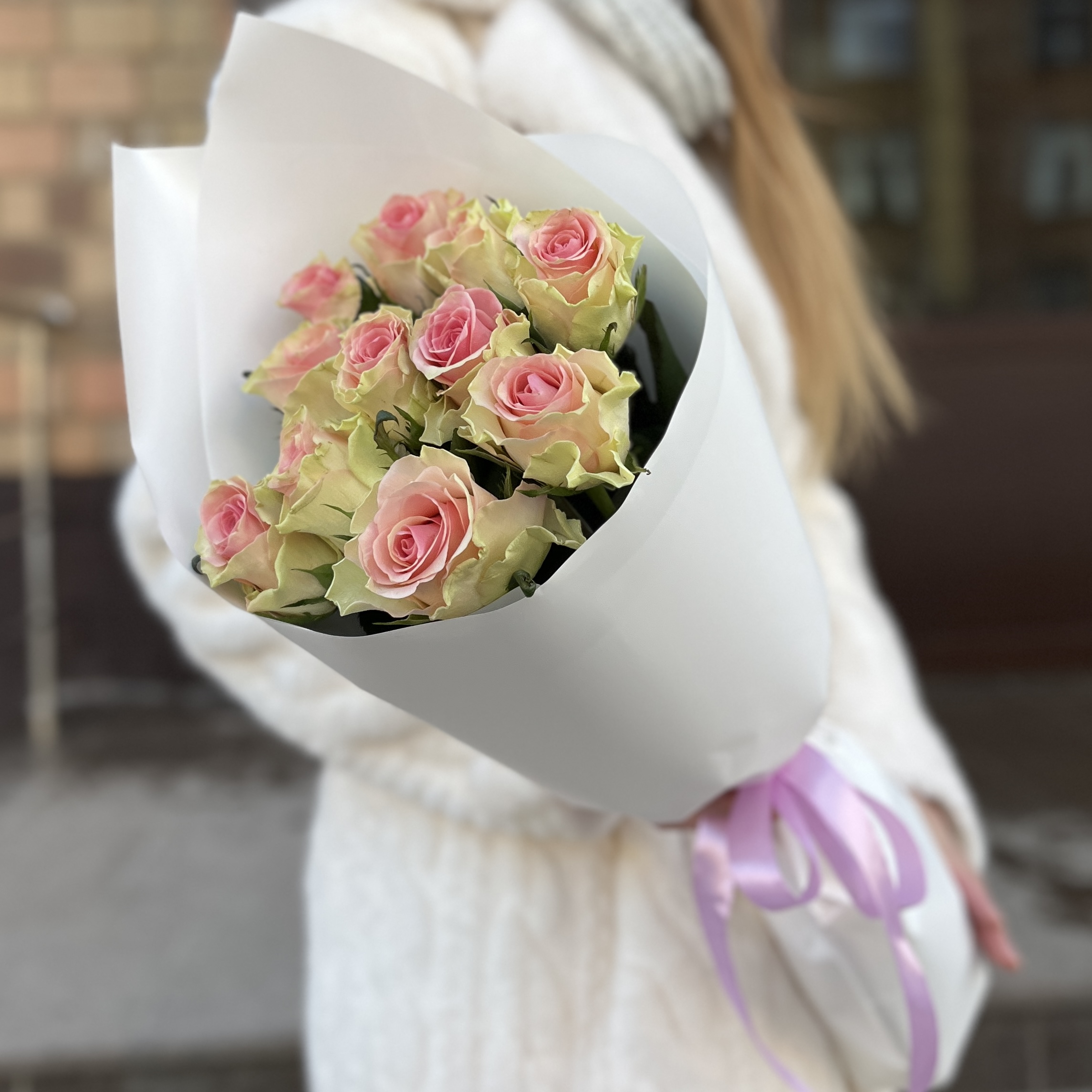 11 роз Топ-гир 50 см