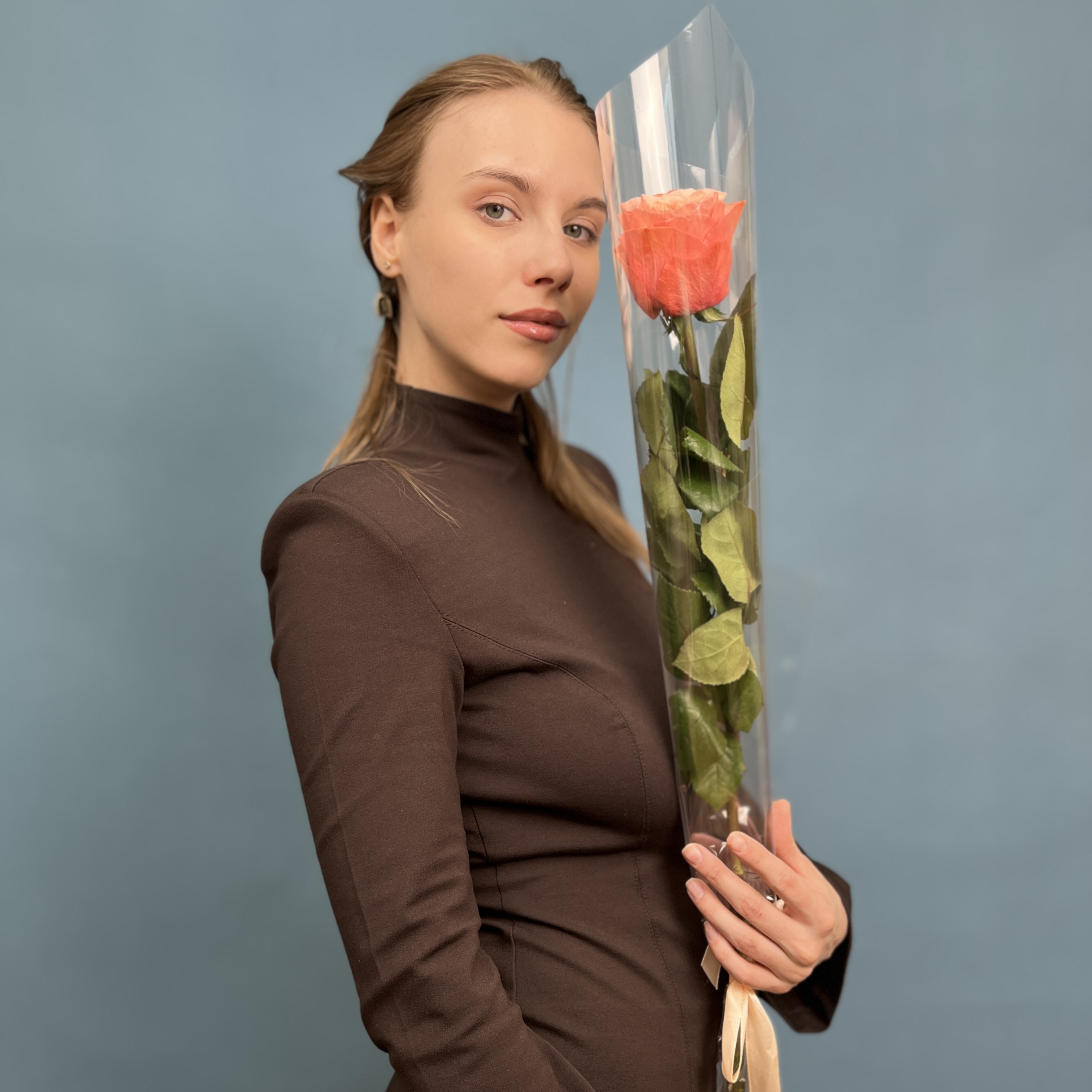 1 роза Кахала 60 см