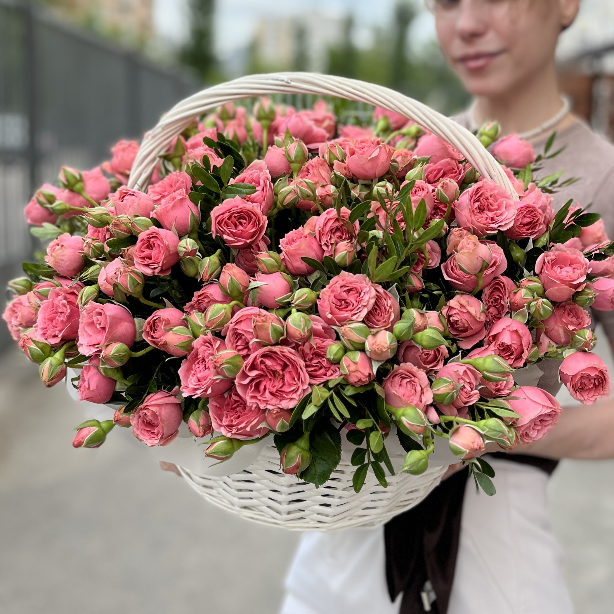 Букет дня нежный микс роз