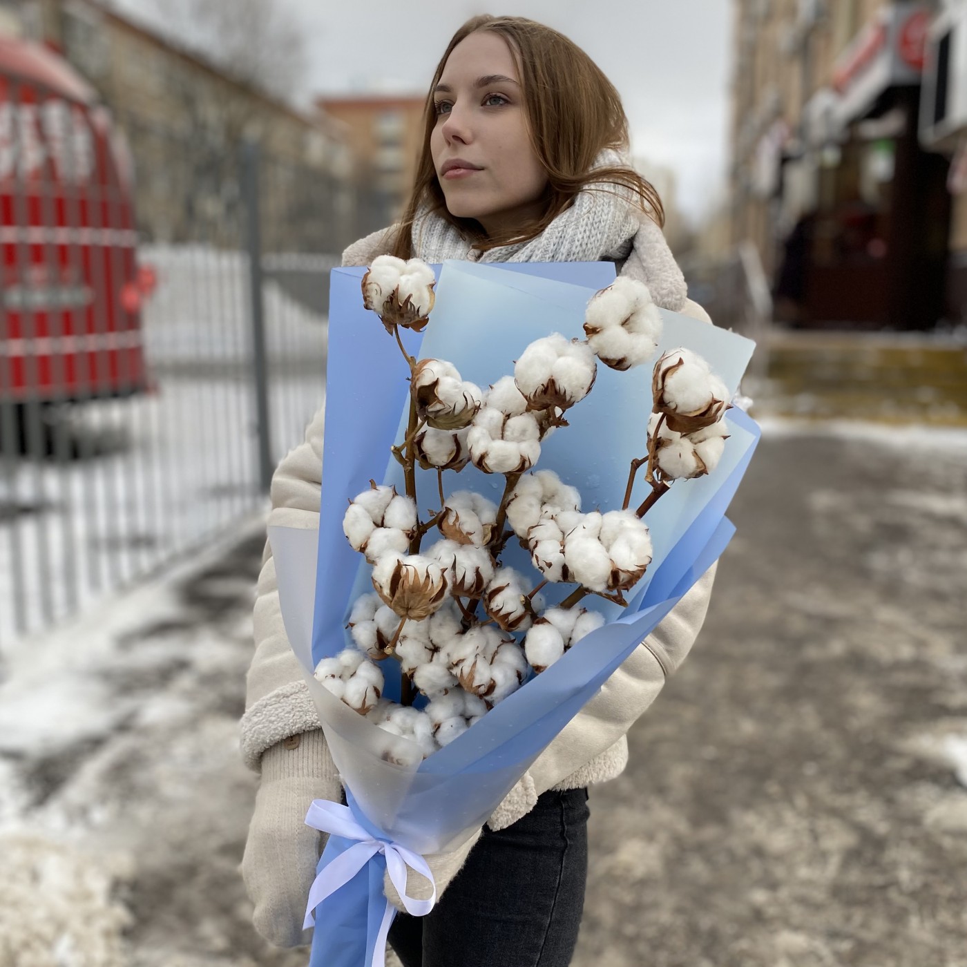 3 ветки хлопка