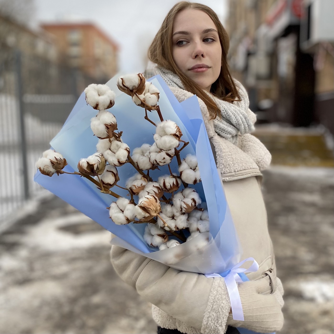 3 ветки хлопка