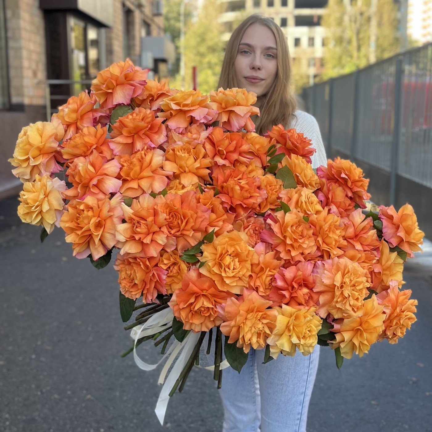 51 пышная роза Фри Спирит