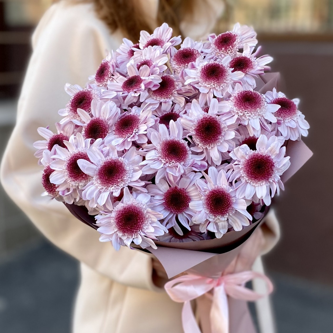 5 кустовых хризантем Стреза