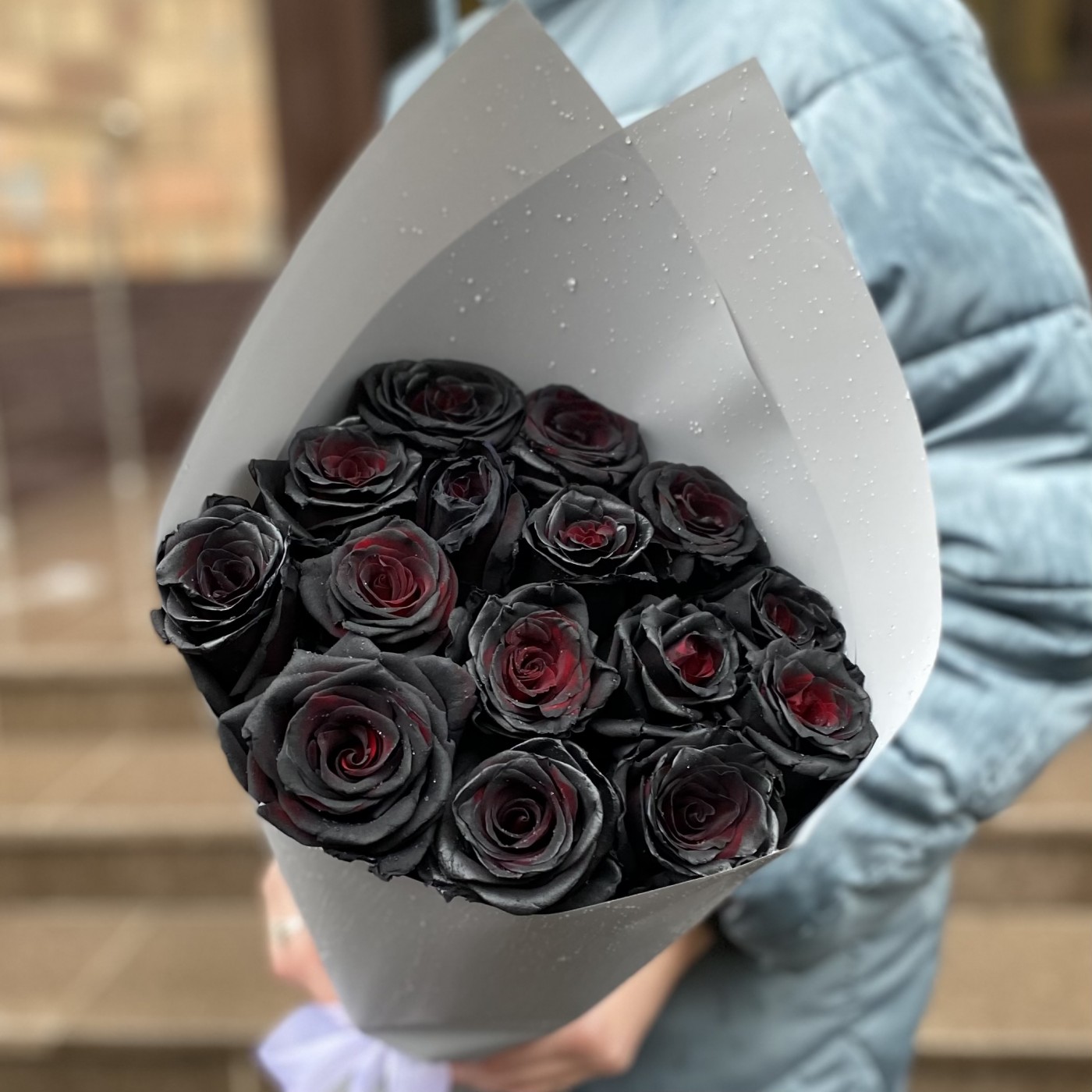 Букет из черных роз