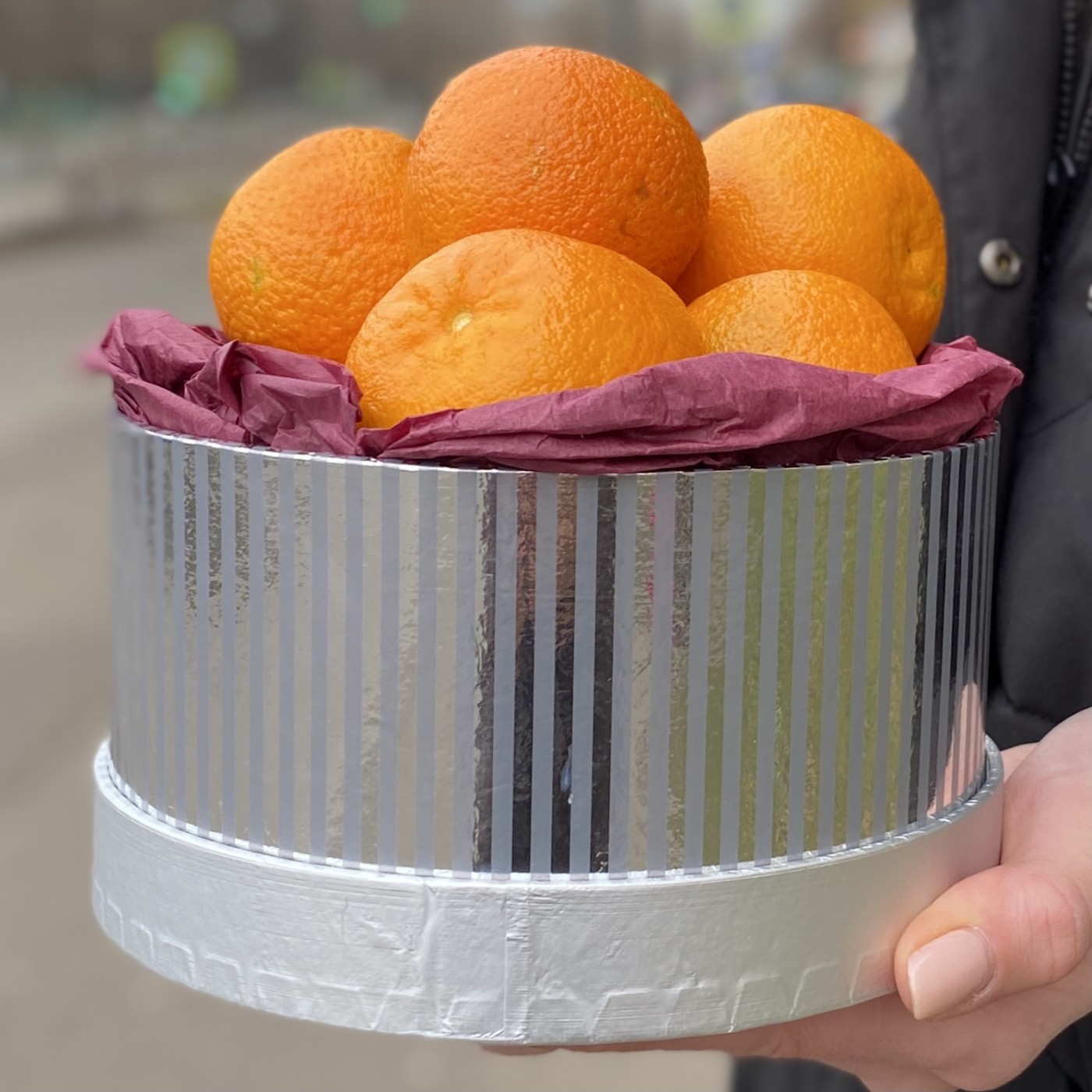 Подарочная коробка с мандаринами