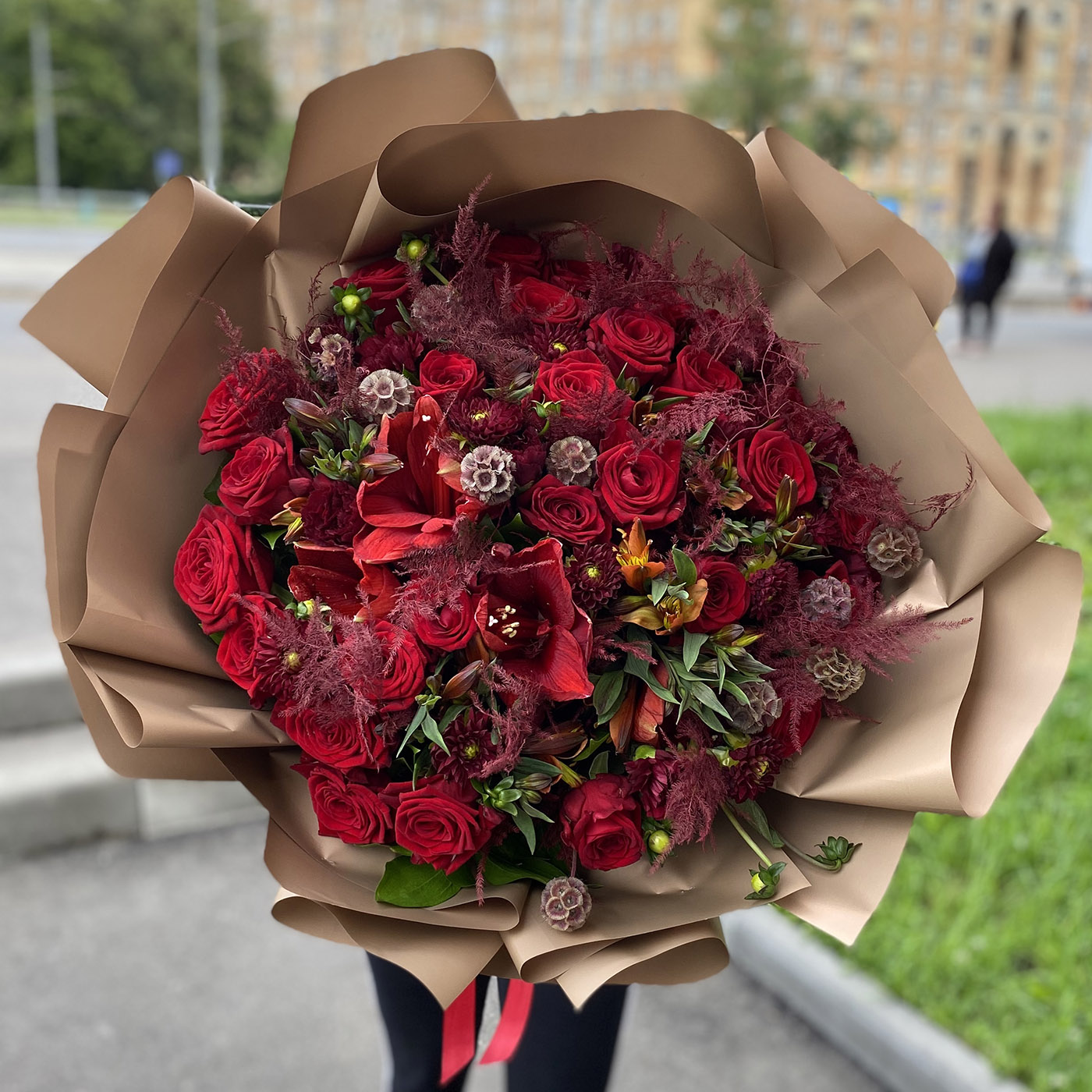 Букет Красный бархат