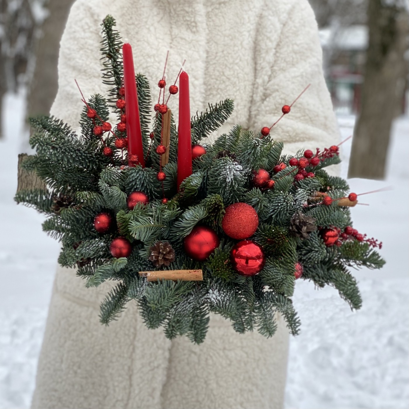 Настольная новогодняя композиция