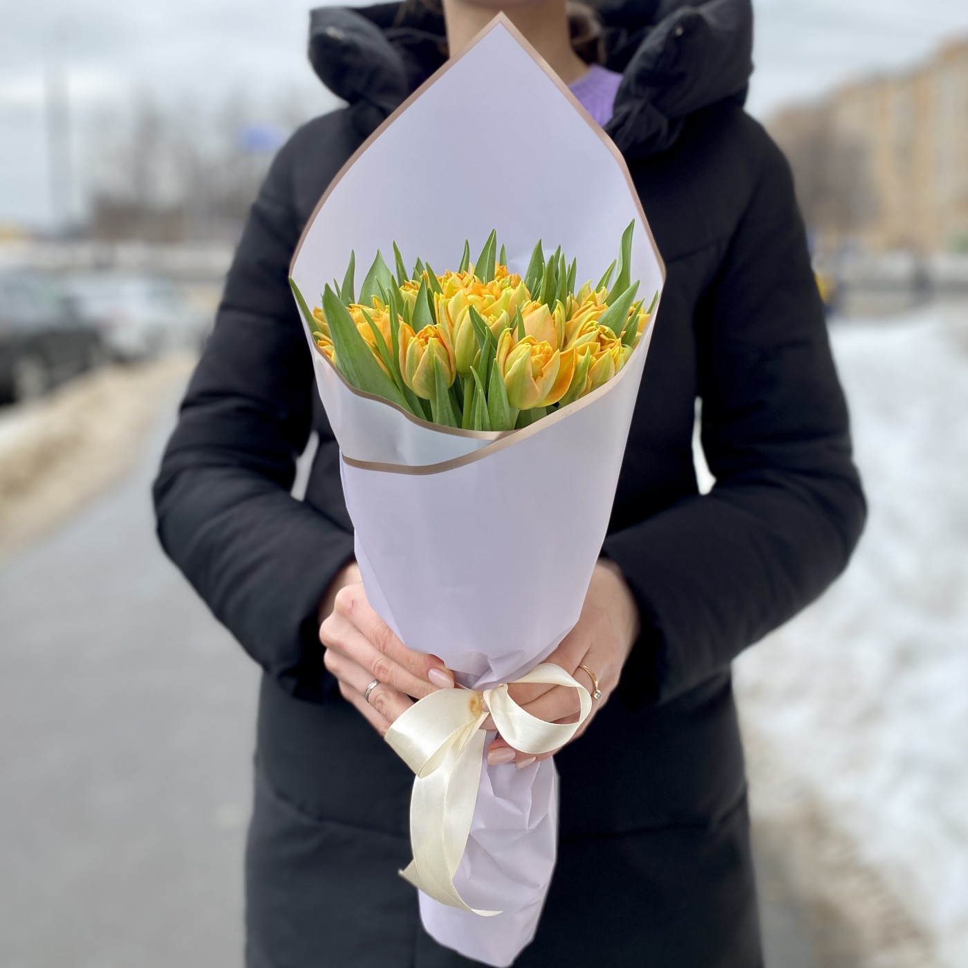 25 желтых тюльпанов Кейп таун